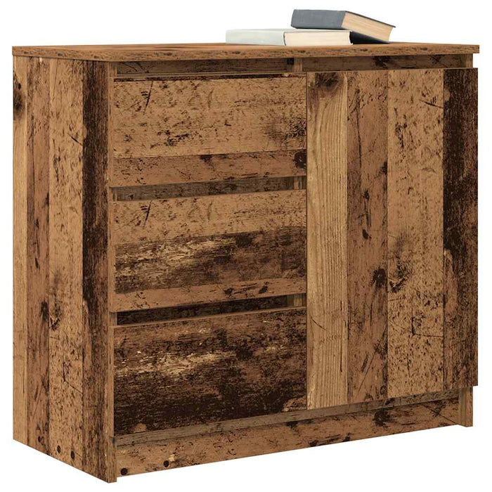 Bufetă cu sertar Lemn vechi 71x35x65 cm Lemn prelucrat - WALTI WALTI