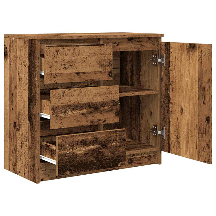 Bufetă cu sertar Lemn vechi 71x35x65 cm Lemn prelucrat - WALTI WALTI