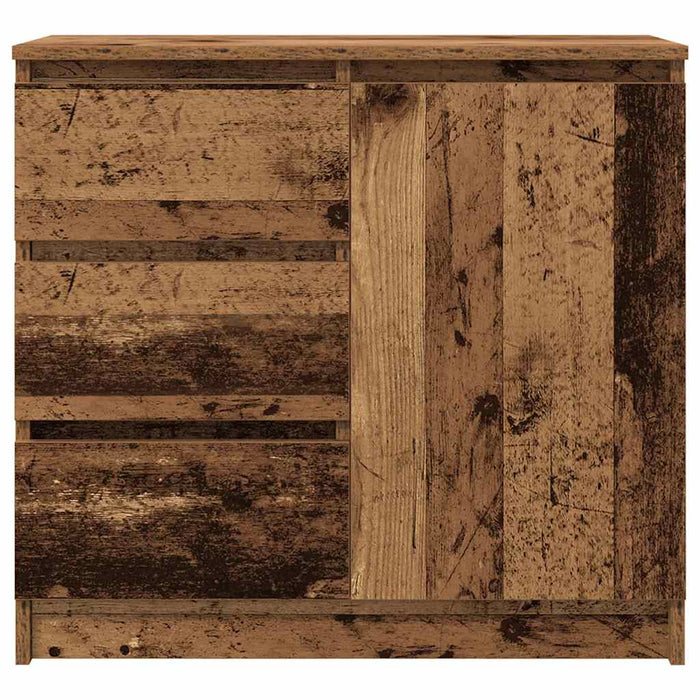 Bufetă cu sertar Lemn vechi 71x35x65 cm Lemn prelucrat - WALTI WALTI
