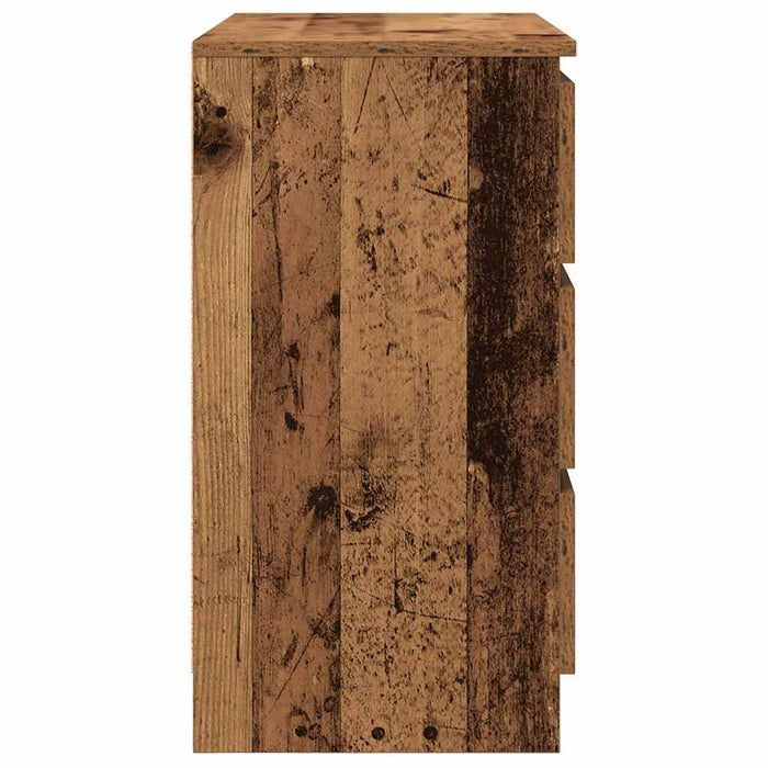 Bufetă cu sertar Lemn vechi 71x35x65 cm Lemn prelucrat - WALTI WALTI