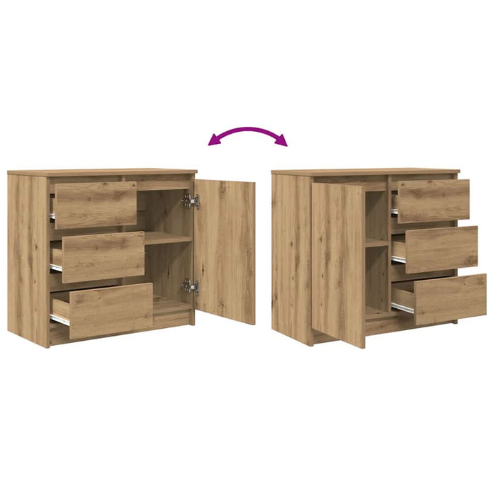Bufetă cu sertar Artisan Stejar 71x35x65 cm lemn prelucrat - WALTI WALTI