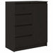 Bufetă cu sertare Stejar negru 71x35x84 cm Lemn prelucrat - WALTI WALTI