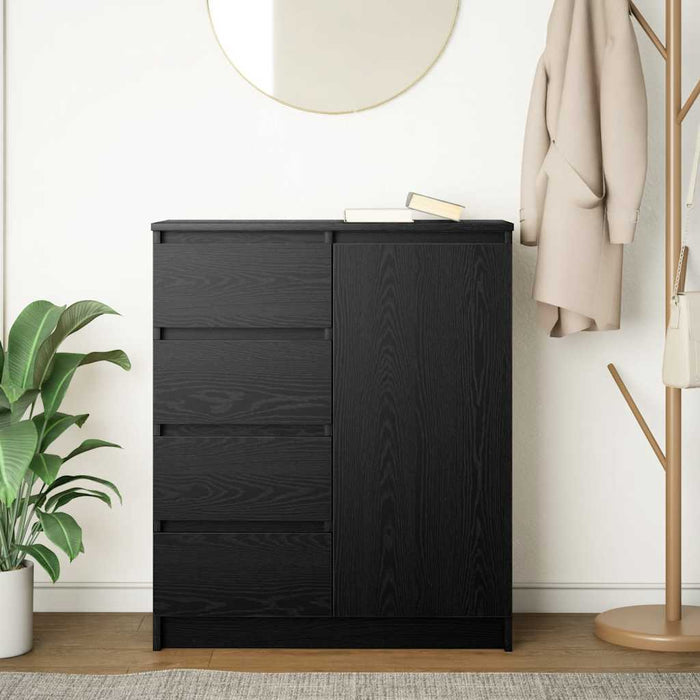 Bufetă cu sertare Stejar negru 71x35x84 cm Lemn prelucrat - WALTI WALTI