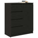 Bufetă cu sertare Stejar negru 71x35x84 cm Lemn prelucrat - WALTI WALTI