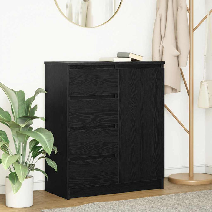 Bufetă cu sertare Stejar negru 71x35x84 cm Lemn prelucrat - WALTI WALTI