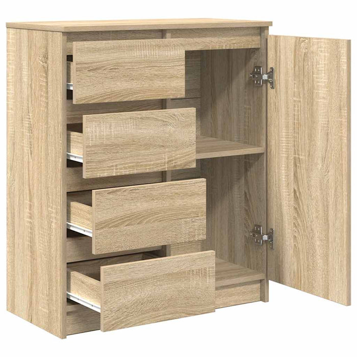 Bufetă cu sertare Stejar Sonoma 71x35x84 cm Lemn prelucrat - WALTI WALTI