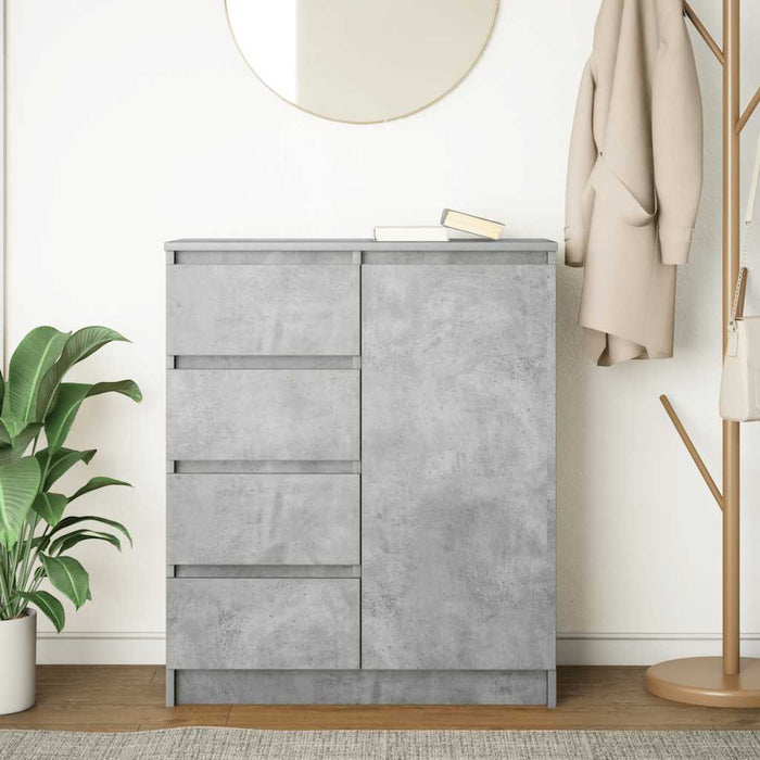 Bufetă cu sertare Gri beton 71x35x84 cm Lemn prelucrat - WALTI WALTI
