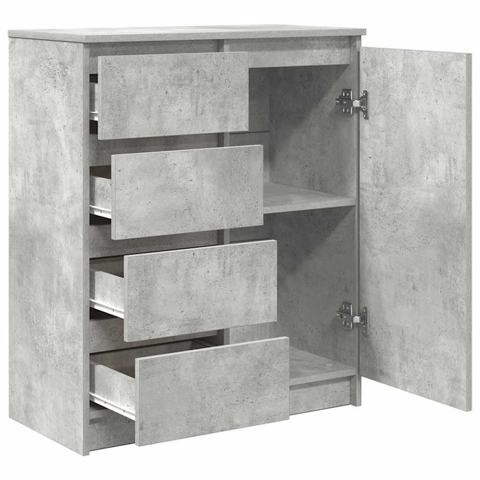 Bufetă cu sertare Gri beton 71x35x84 cm Lemn prelucrat - WALTI WALTI