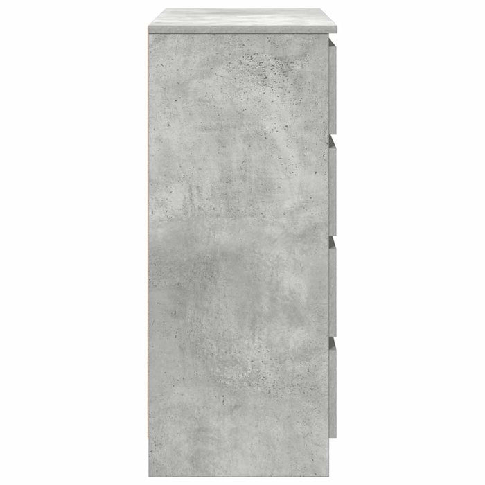 Bufetă cu sertare Gri beton 71x35x84 cm Lemn prelucrat - WALTI WALTI
