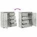 Bufetă cu sertare Gri beton 71x35x84 cm Lemn prelucrat - WALTI WALTI