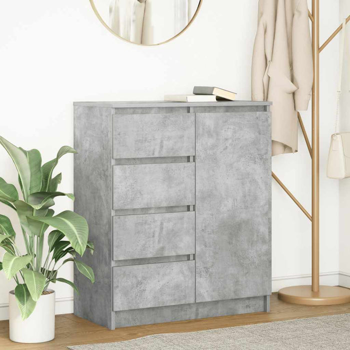 Bufetă cu sertare Gri beton 71x35x84 cm Lemn prelucrat - WALTI WALTI