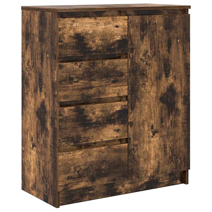 Bufetă cu sertare Stejar afumat 71x35x84 cm Lemn prelucrat - WALTI WALTI
