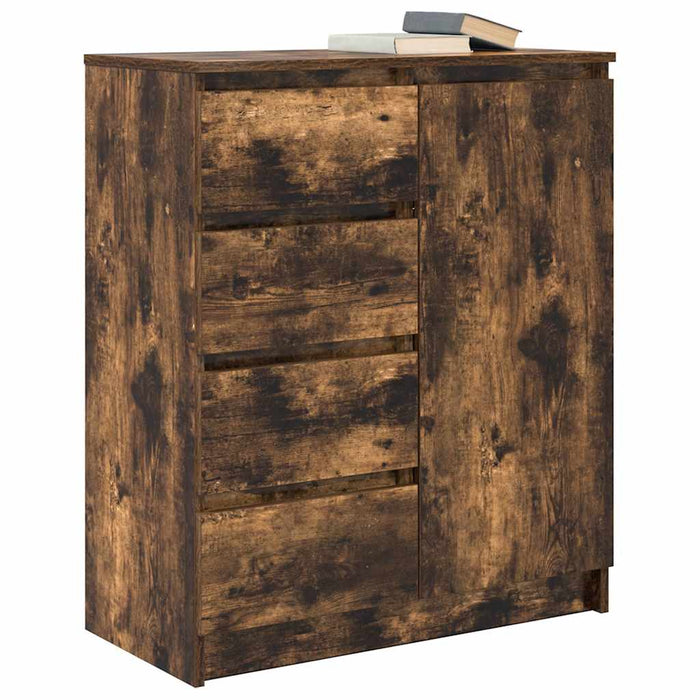 Bufetă cu sertare Stejar afumat 71x35x84 cm Lemn prelucrat - WALTI WALTI