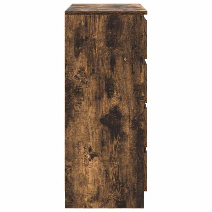 Bufetă cu sertare Stejar afumat 71x35x84 cm Lemn prelucrat - WALTI WALTI