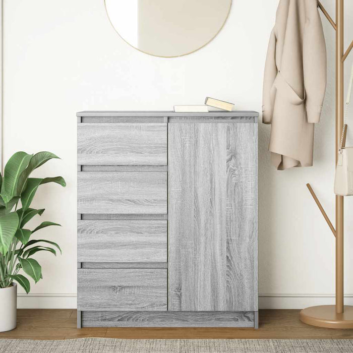 Bufetă cu sertare Gri Sonoma 71x35x84 cm Lemn prelucrat - WALTI WALTI