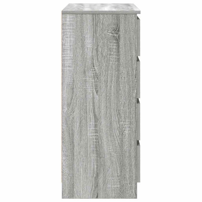 Bufetă cu sertare Gri Sonoma 71x35x84 cm Lemn prelucrat - WALTI WALTI