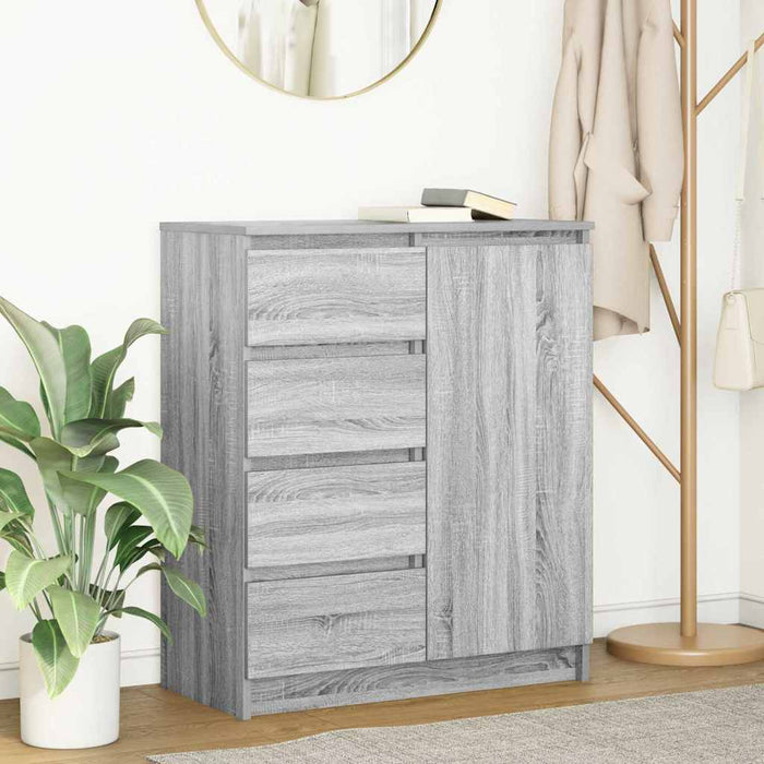 Bufetă cu sertare Gri Sonoma 71x35x84 cm Lemn prelucrat - WALTI WALTI