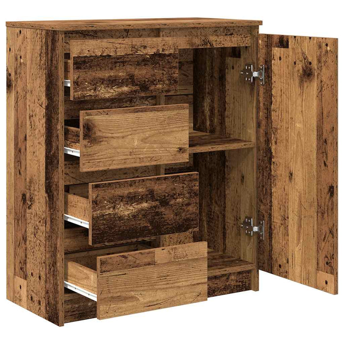 Bufetă cu sertare Lemn vechi 71x35x84 cm Lemn prelucrat - WALTI WALTI