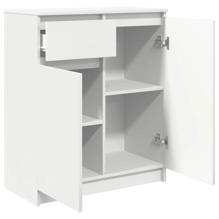 Bufetă cu sertar alb 71x35x84 cm din lemn prelucrat - WALTI WALTI