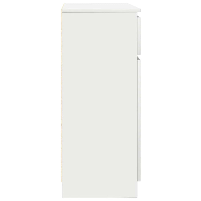 Bufetă cu sertar alb 71x35x84 cm din lemn prelucrat - WALTI WALTI