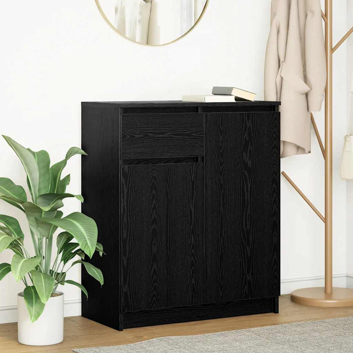 Bufetă cu sertar Stejar negru 71x35x84 cm Lemn prelucrat - WALTI WALTI