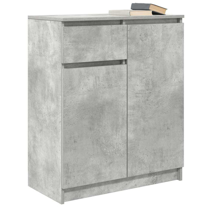 Bufetă cu sertar Gri Beton 71x35x84 cm Lemn prelucrat - WALTI WALTI