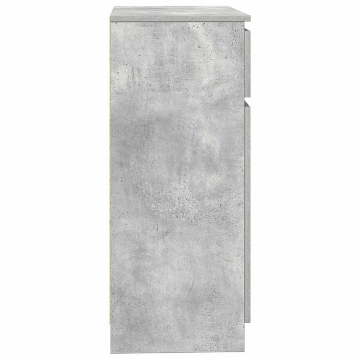 Bufetă cu sertar Gri Beton 71x35x84 cm Lemn prelucrat - WALTI WALTI