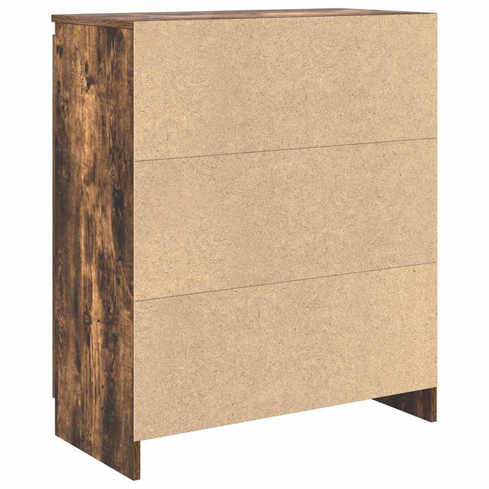 Bufetă cu sertar stejar afumat 71x35x84 cm lemn de stratificat - WALTI WALTI