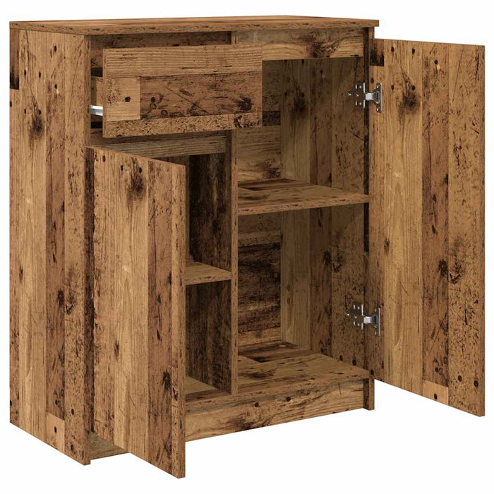 Bufetă cu sertar Lemn vechi 71x35x84 cm Lemn prelucrat - WALTI WALTI