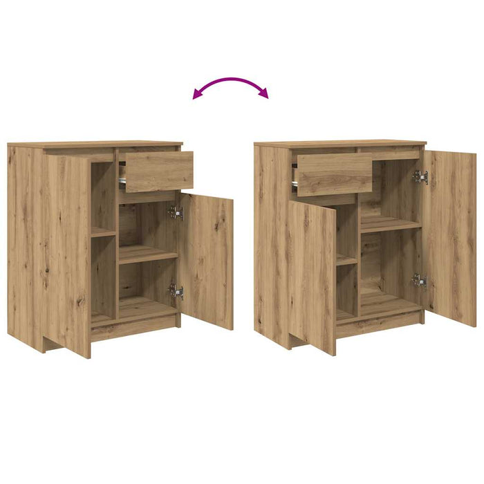 Bufetă cu sertar Artisan Stejar 71x35x84 cm Lemn prelucrat - WALTI WALTI