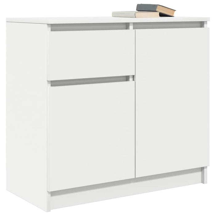 Bufetă cu sertar alb 71x35x65 cm din lemn prelucrat - WALTI WALTI