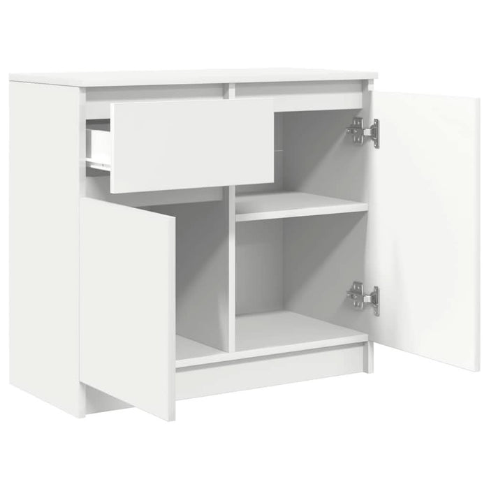 Bufetă cu sertar alb 71x35x65 cm din lemn prelucrat - WALTI WALTI