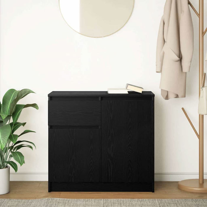 Bufetă cu sertar Stejar negru 71x35x65 cm Lemn prelucrat - WALTI WALTI