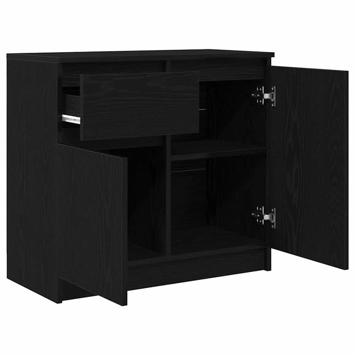 Bufetă cu sertar Stejar negru 71x35x65 cm Lemn prelucrat - WALTI WALTI