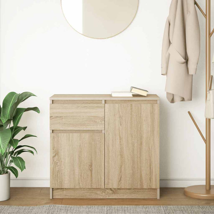 Bufetă cu sertar Stejar Sonoma 71x35x65 cm Lemn prelucrat - WALTI WALTI