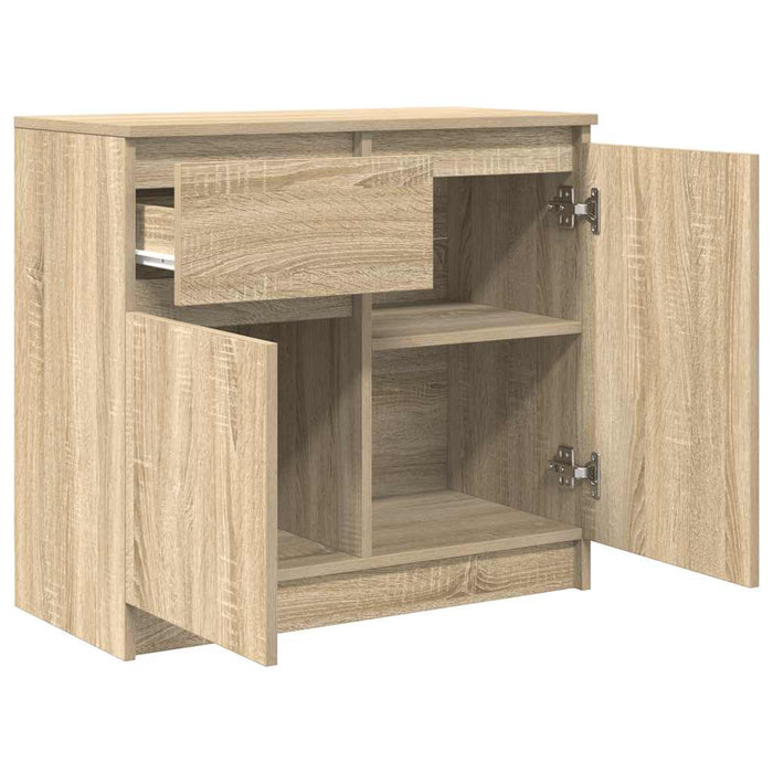 Bufetă cu sertar Stejar Sonoma 71x35x65 cm Lemn prelucrat - WALTI WALTI