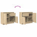Bufetă cu sertar Stejar Sonoma 71x35x65 cm Lemn prelucrat - WALTI WALTI