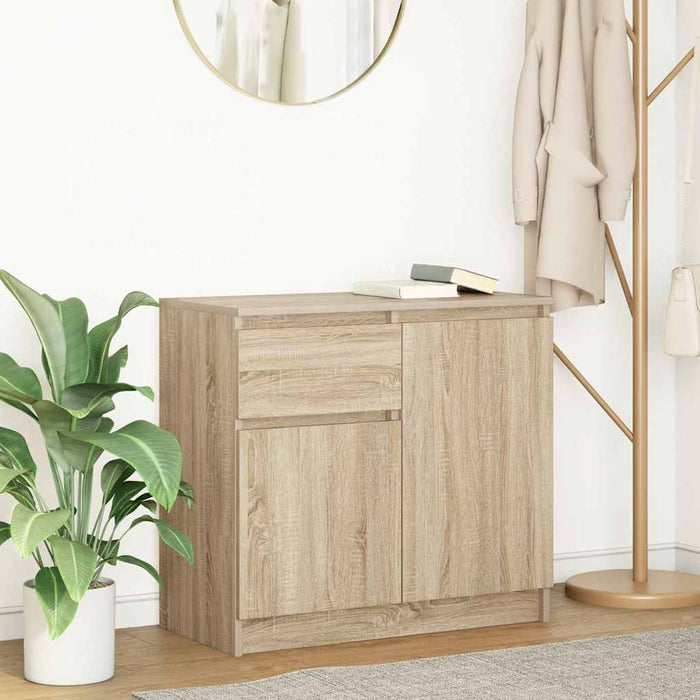 Bufetă cu sertar Stejar Sonoma 71x35x65 cm Lemn prelucrat - WALTI WALTI