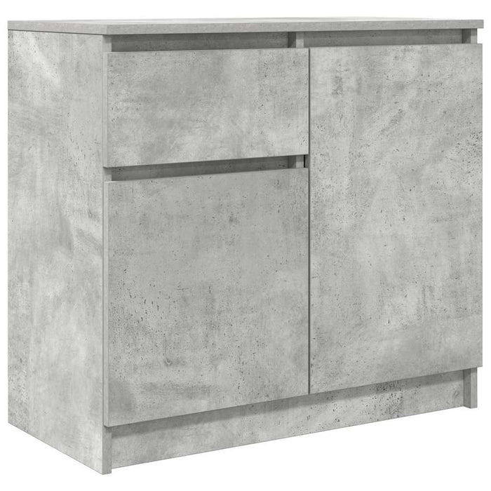Bufetă cu sertar Gri beton 71x35x65 cm Lemn prelucrat - WALTI WALTI