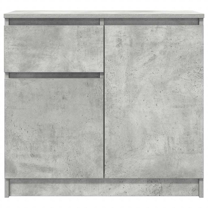 Bufetă cu sertar Gri beton 71x35x65 cm Lemn prelucrat - WALTI WALTI