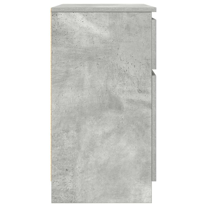 Bufetă cu sertar Gri beton 71x35x65 cm Lemn prelucrat - WALTI WALTI
