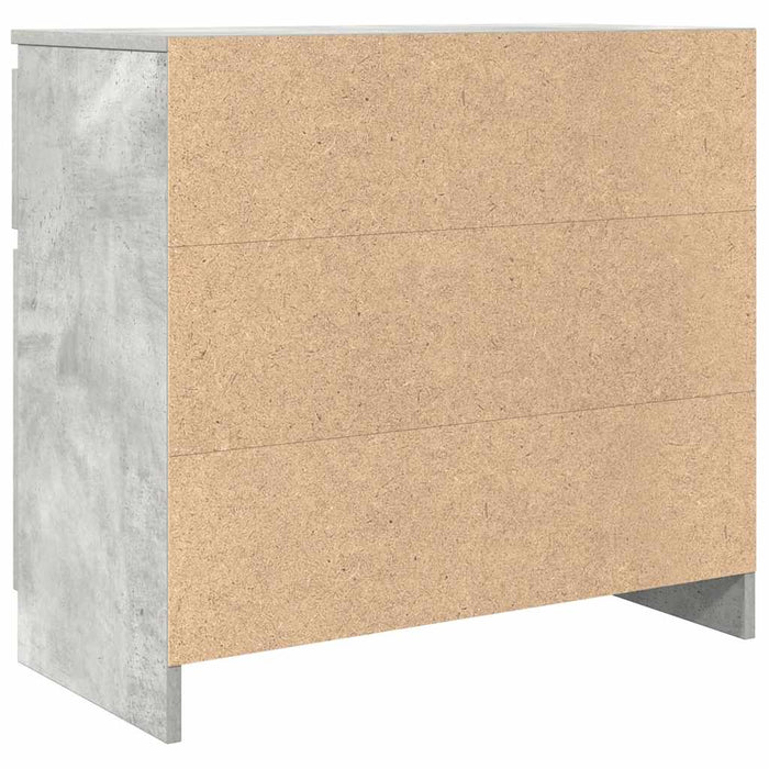 Bufetă cu sertar Gri beton 71x35x65 cm Lemn prelucrat - WALTI WALTI