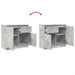 Bufetă cu sertar Gri beton 71x35x65 cm Lemn prelucrat - WALTI WALTI