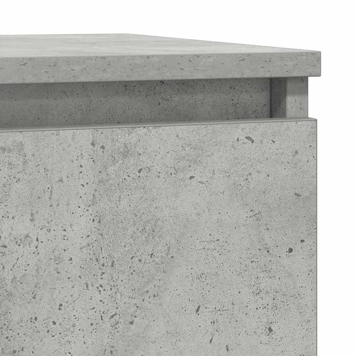 Bufetă cu sertar Gri beton 71x35x65 cm Lemn prelucrat - WALTI WALTI