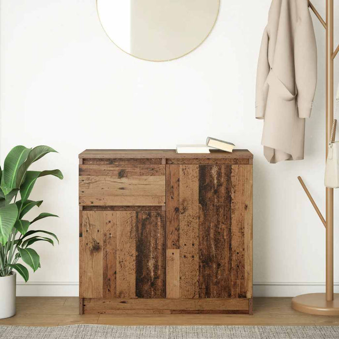 Bufetă cu sertar Lemn vechi 71x35x65 cm Lemn prelucrat - WALTI WALTI