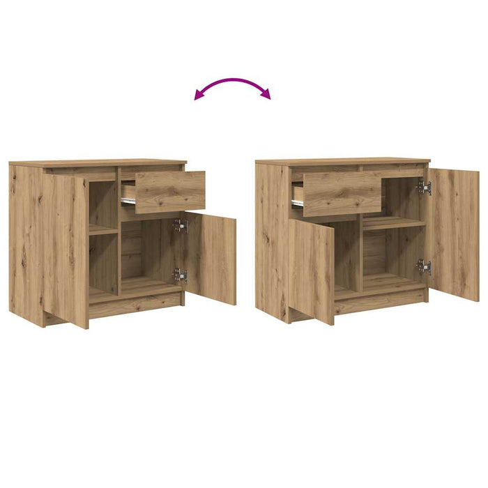 Bufetă cu sertar Artisan Stejar 71x35x65 cm lemn prelucrat - WALTI WALTI