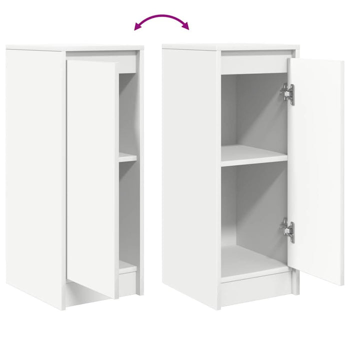 Bufetă albă 29,5x34x76 cm din lemn prelucrat - WALTI WALTI