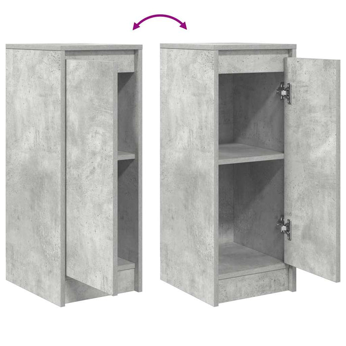 Bufetă Gri Beton 29,5x34x76 cm Lemn prelucrat - WALTI WALTI