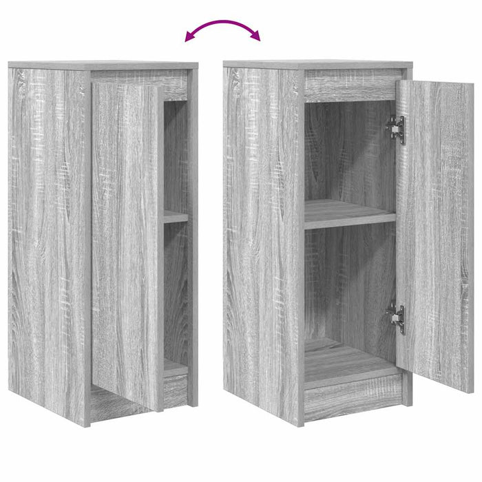Bufetă gri Sonoma 29,5x34x76 cm Lemn prelucrat - WALTI WALTI