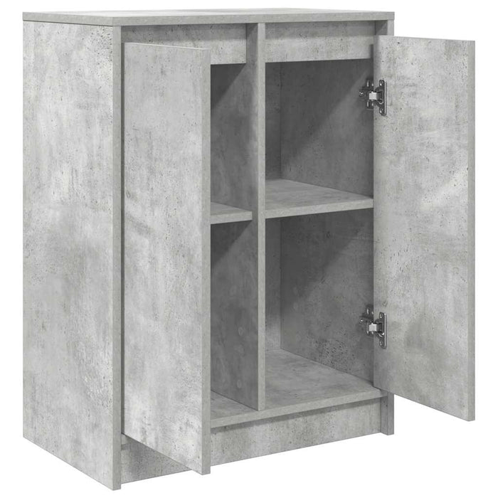 Bufetă Gri Beton 57x34x76 cm Lemn prelucrat - WALTI WALTI